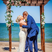 Natural Wood Arch - Beach Ceremony