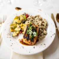 Salmon, Wild Rice, & Roasted Vegetable Blend- Jackie Brown Photography