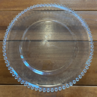 Clear Charger with Clear Beaded Rim WEB