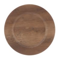 Wood Grain Charger Plate